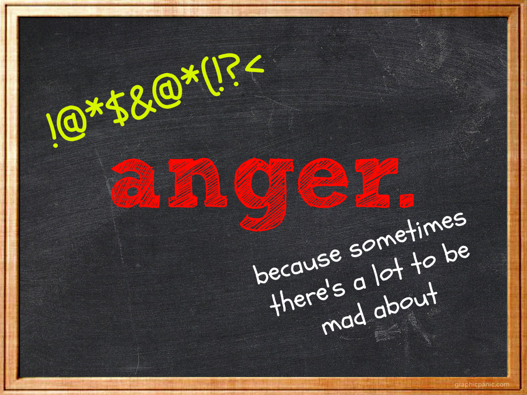 anger chalkboard